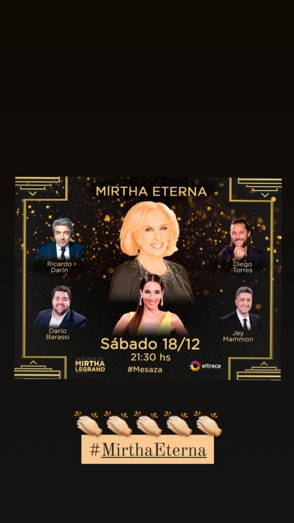 Invitados de Mirtha Legrand. Fuente: (Instagram).