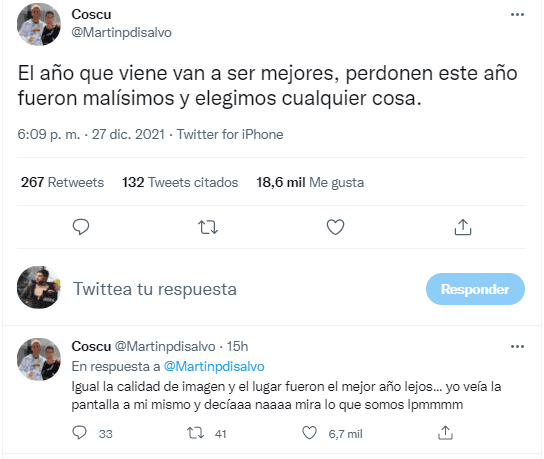 El tuit de Coscu.