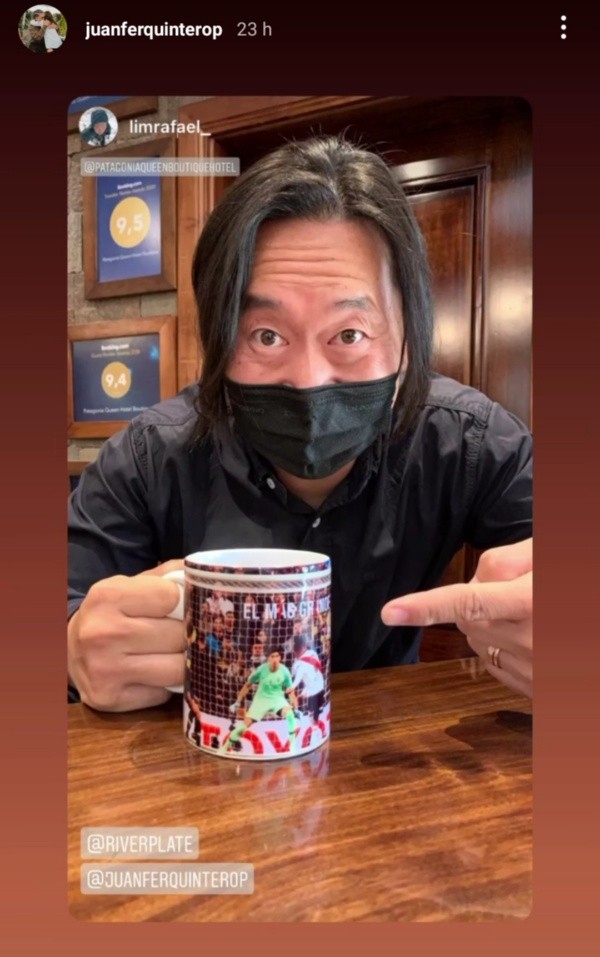 Captura Instagram Juan Fernando Quintero
