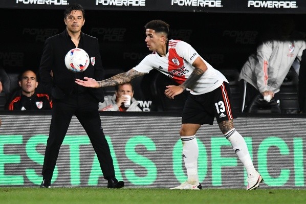 Enzo Fernández y Marcelo Gallardo, Liga Profesional    Foto: GettyImages