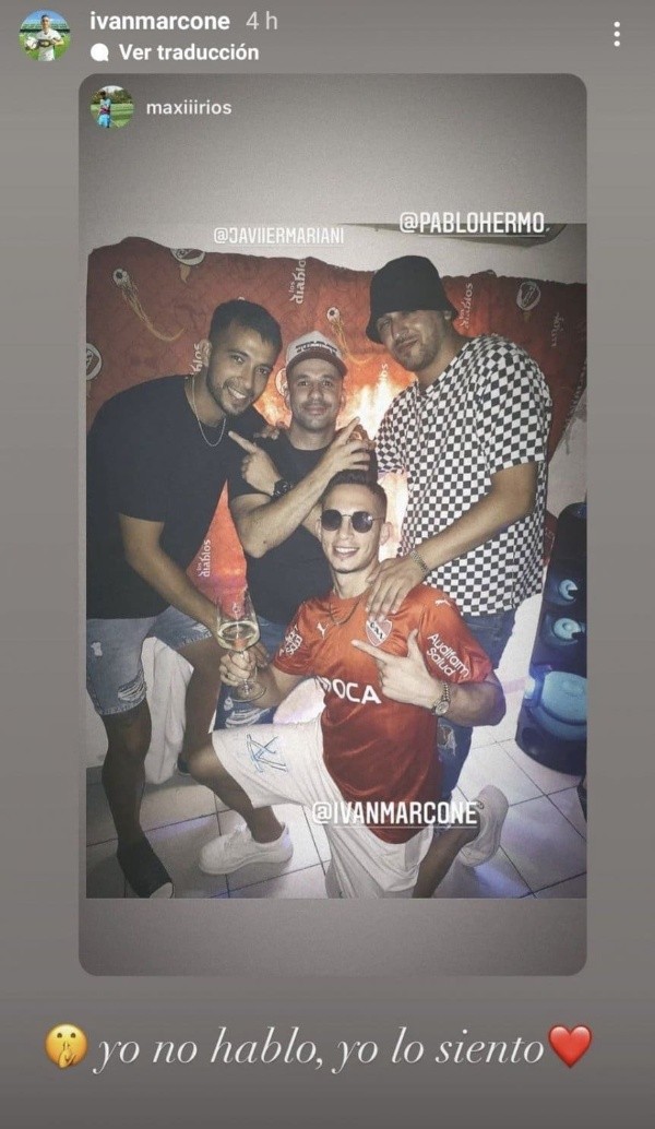 Foto: Instagram Iván Marcone