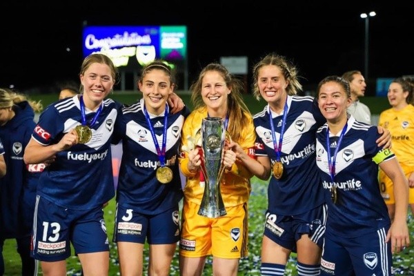 Gaby fue campeona con el Melbourne Victory.
