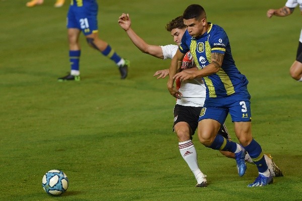 Lautaro Blanco, otra opción de River en el lateral izquierdo    Foto: GETTY