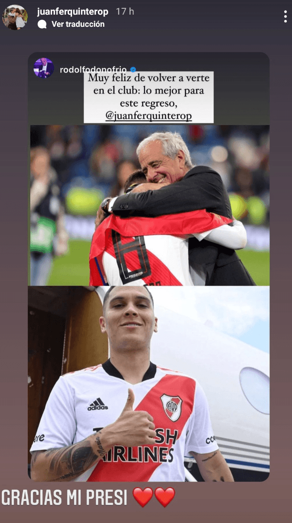 Instagram Juan Fernando Quintero