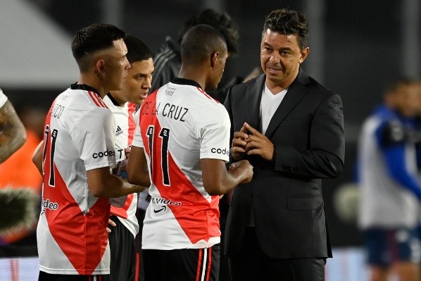 El regreso de Quintero al Monumental. Foto: Twitter River