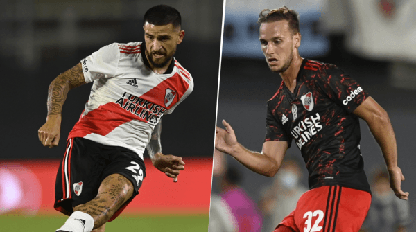 Gómez y Pochettino se perfilan para ir de arranque. (Fotos: River)