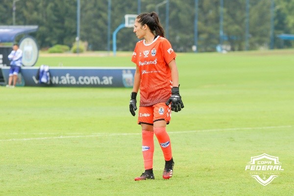 Paula Montes de Oca atajó para Gimnasia en la Copa Federal (FOTO: AFA DESARROLLO).