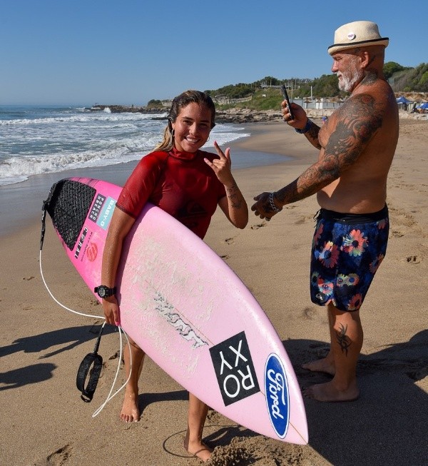 Cocó Cianciarulo volvió a imponerse en M16 y M18, como desde hace cuatro años. Siempre acompañada por Sr Flavio, su padre. (Diego Diyorio)