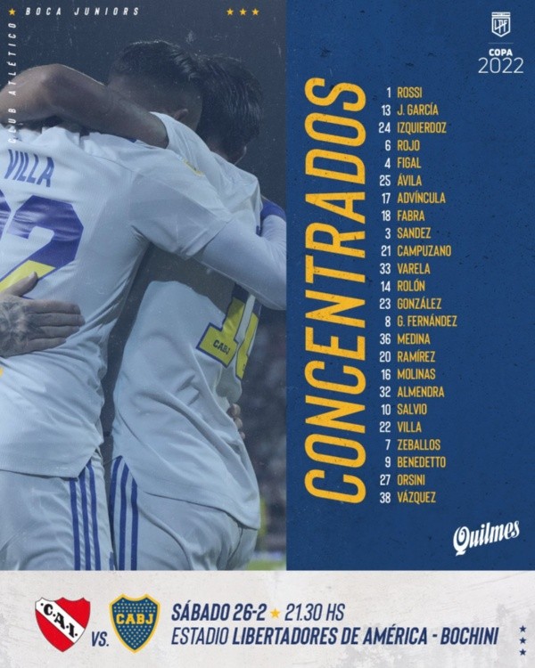 Foto: Twitter oficial de Boca.