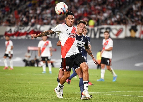 Enzo Pérez volvió a jugar en la goleada de River ante Gimnasia (Foto: Getty)