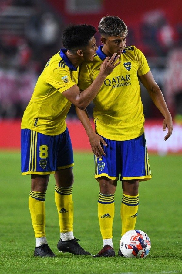 Pol Fernández se desempeñó como centrocampista en la victoria de Boca contra Estudiantes (Foto: Getty)