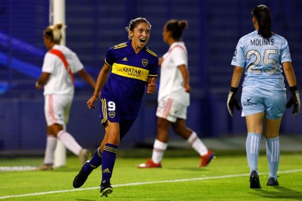 Andrea Ojeda, la máxima artillera de la historia de Boca.