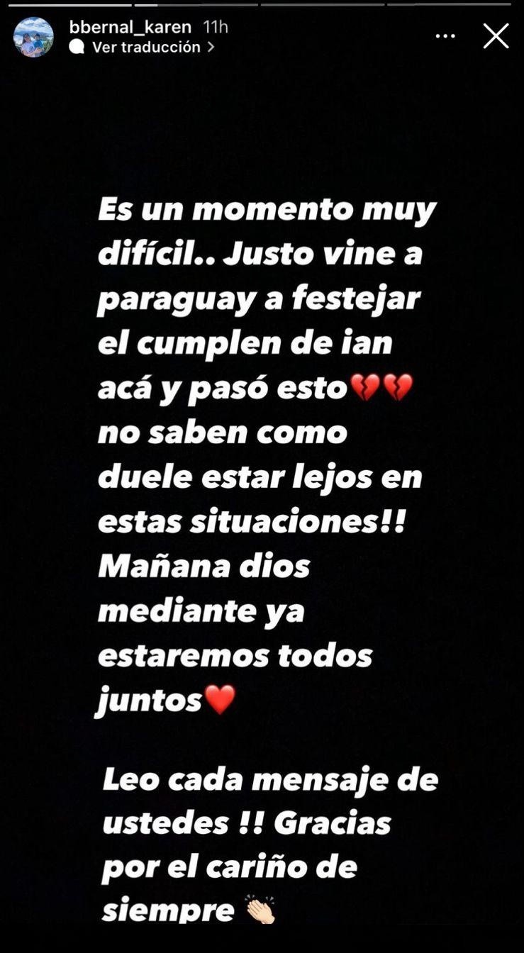 La explicación de Karen Bernal, esposa de Robert Rojas.