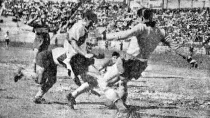 Una de las únicas fotos que hay de un Boca vs. Always Ready.