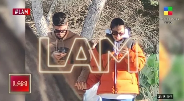 La foto de Tini y De Paul que se volvió viral. (Foto: LAM)