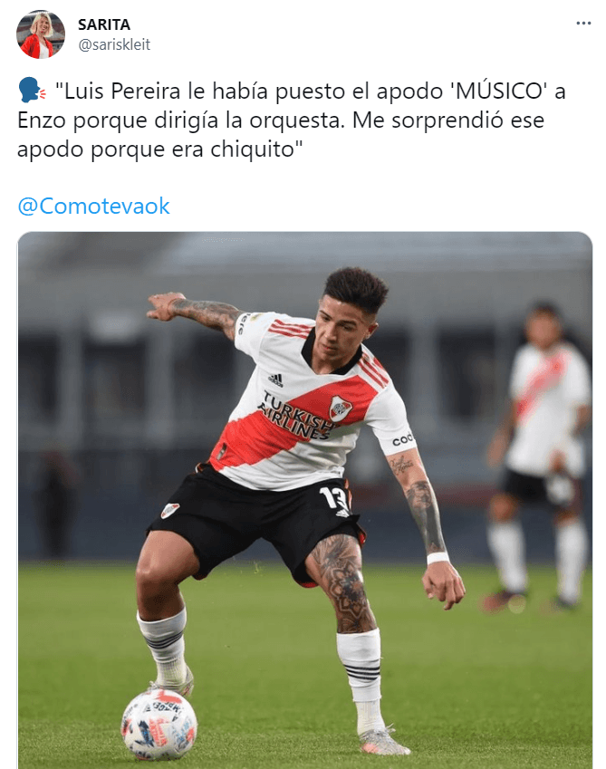 El padre de Enzo Fernández y su apodo de chico.