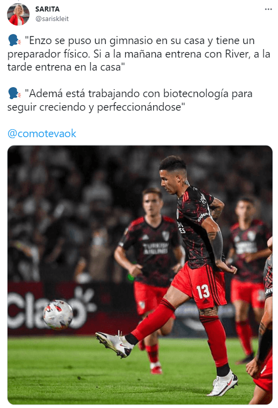 La locura de Enzo Fernández por seguir creciendo.