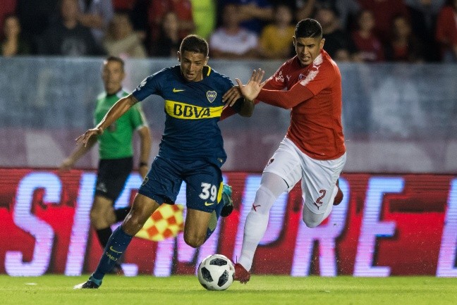 Almendra debutó con 18 años ante Independiente. (Foto: Getty Images)