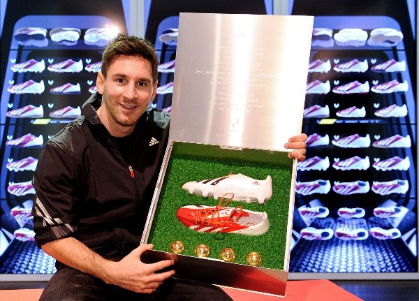 ©Getty.Messi con sus botines
