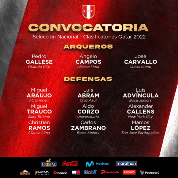 Zambrano y Advíncula, convocados por Gareca.