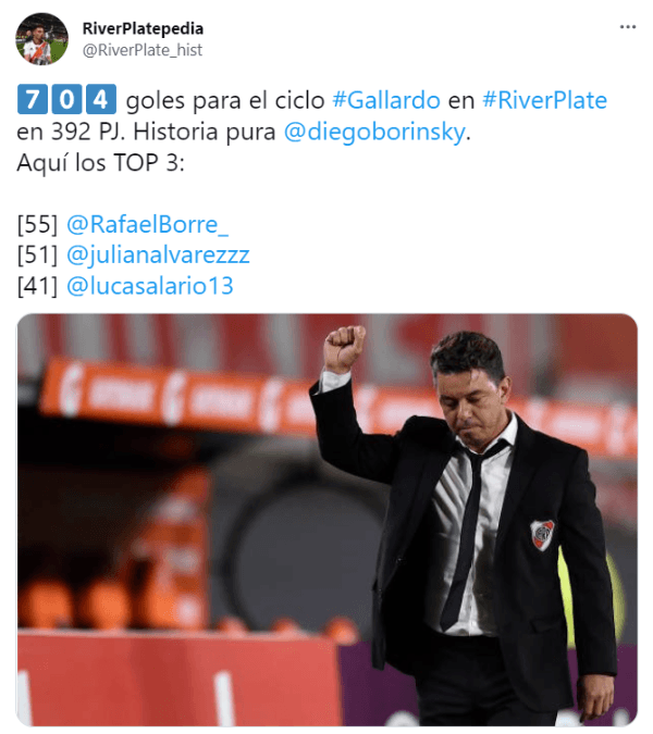 Julián Álvarez, a un paso de ser el goleador del ciclo Gallardo.
