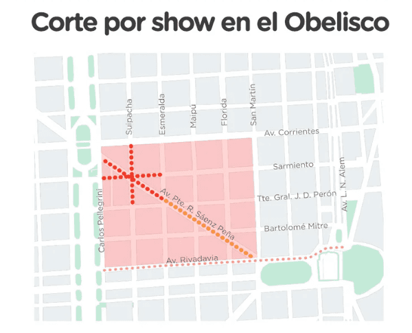 Las zonas afectadas.