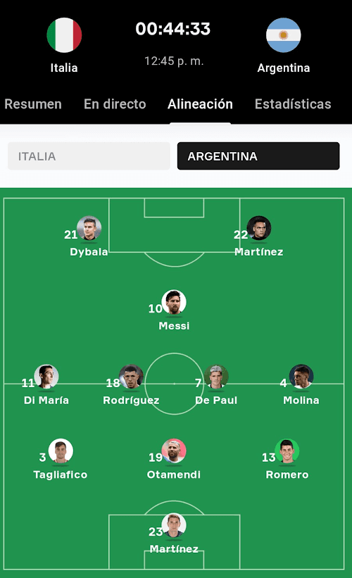 La falsa formación que subió UEFA.