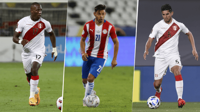 Zambrano, Romero y Advíncula, con sus selecciones. (Fotos: Getty Images)