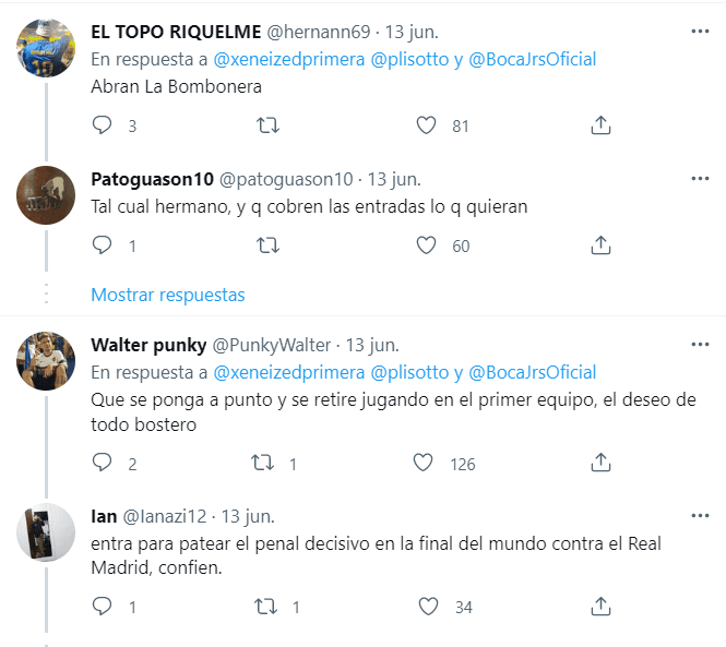 Los hinchas y su ilusión por ver a Riquelme en el Senior.