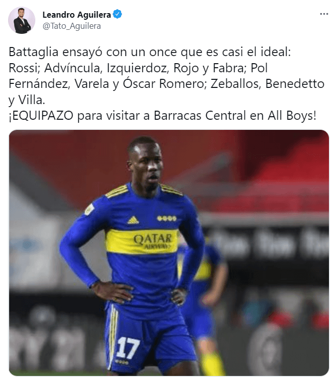El 11 de Boca.