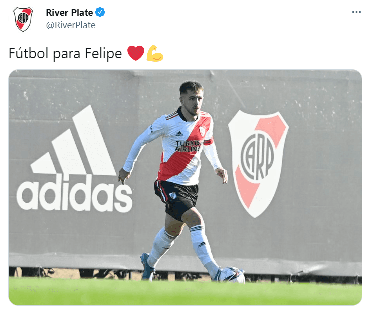 El tuit de la cuenta oficial que hizo enloquecer a los hinchas de River.