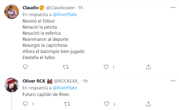 El tuit de la cuenta oficial que hizo enloquecer a los hinchas de River.