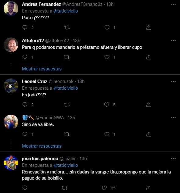 Las reacciones de los hinchas.