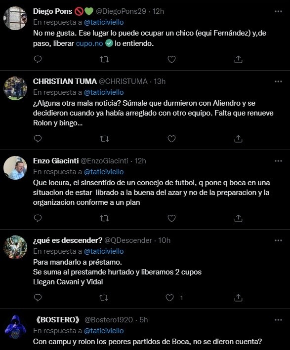 Las reacciones de los hinchas.