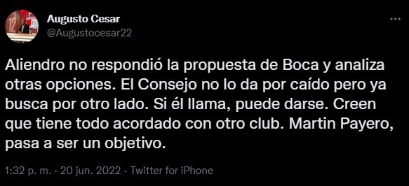 ¿Boca va por Payero?