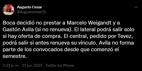 La situación de Weigandt y Ávila.