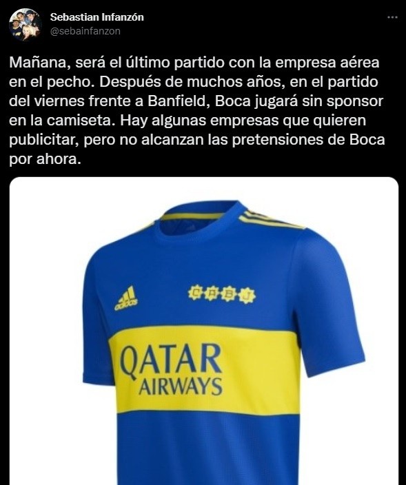 Boca aún no cerró a ningún sponsor.