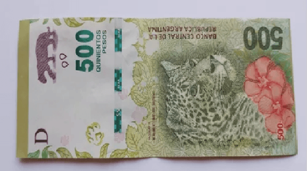 Así es el billete fallado.