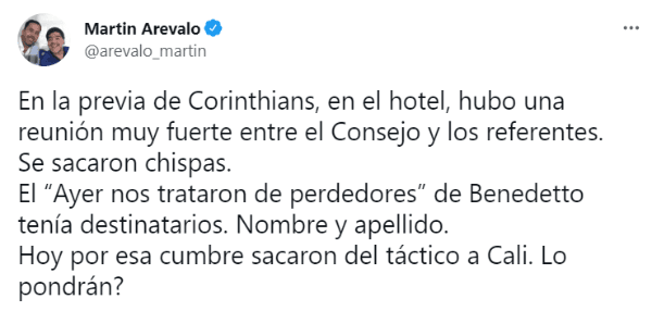 Martín Arevalo y una información durísima.