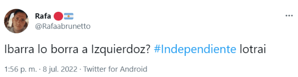 Algunos hinchas de Independiente quieren al Cali.