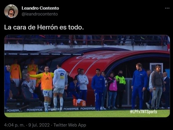 El gesto de Herrón.