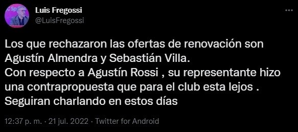 La situación de Rossi.