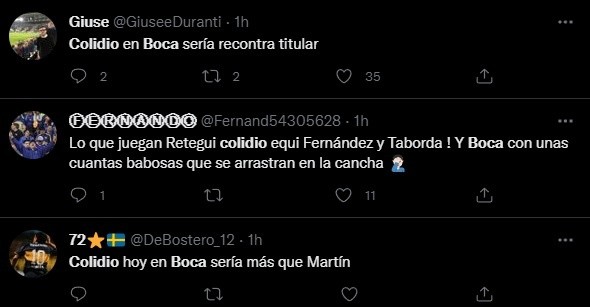 Los hinchas de Boca pidieron a Colidio.