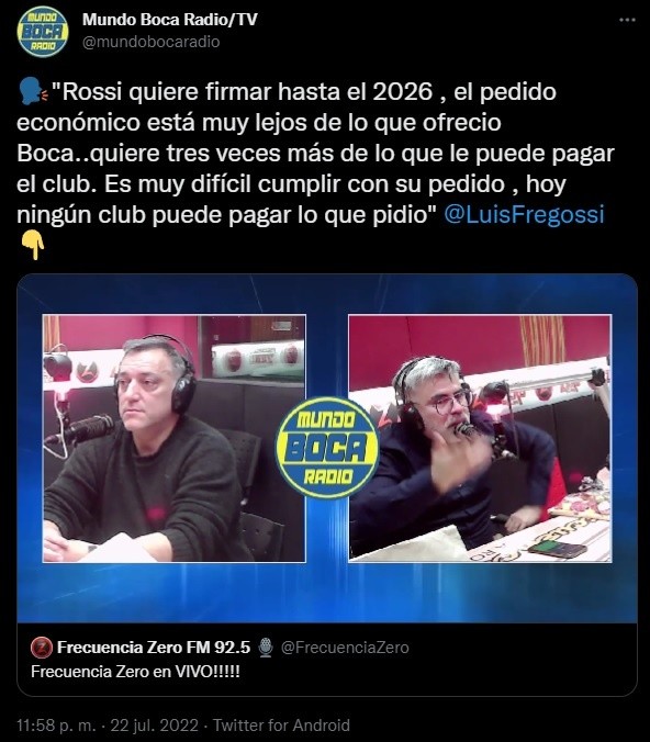 La situación de Rossi.