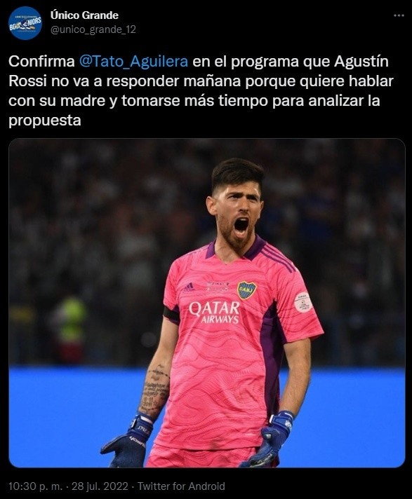 La situación de Rossi.