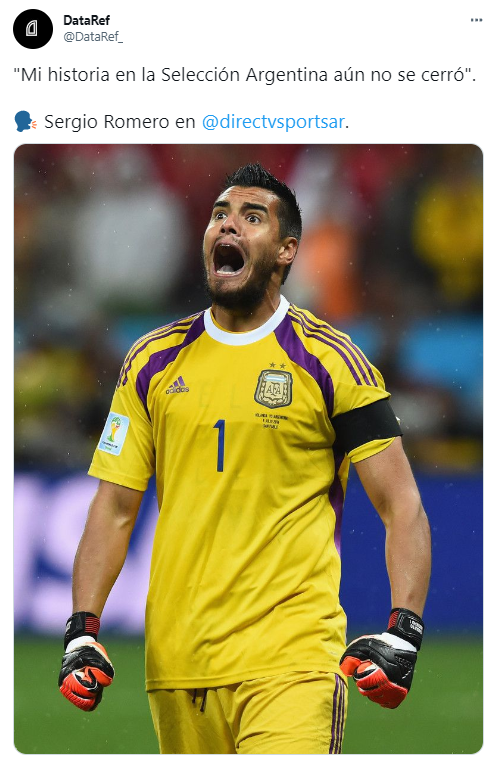 Chiquito Romero no baja los brazos pensando en Qatar.