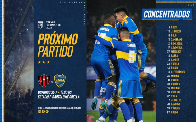 Las noticias de Boca hoy: los convocados para el domingo.