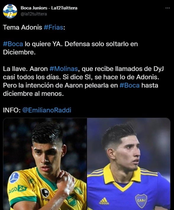 Defensa quiere a Molinas.
