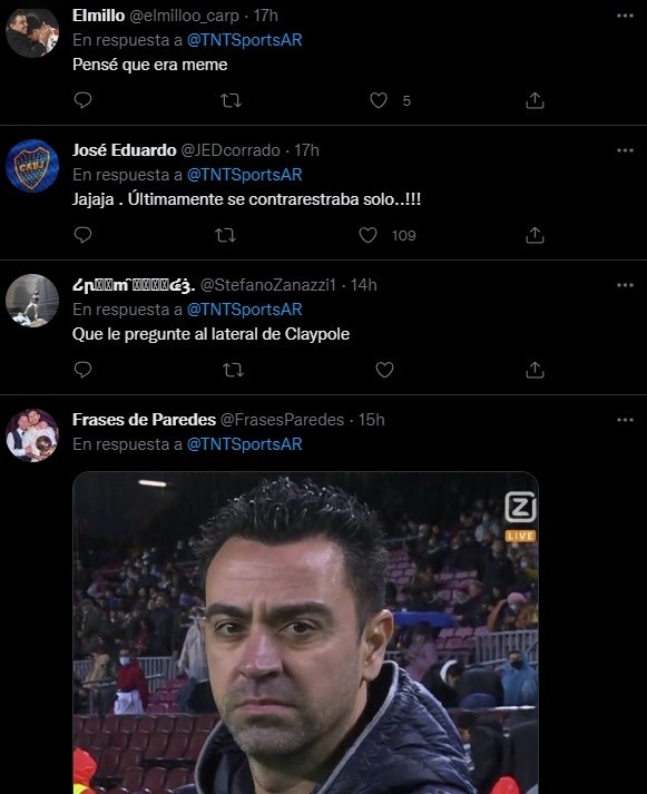 Los comentarios de los hinchas de Boca.