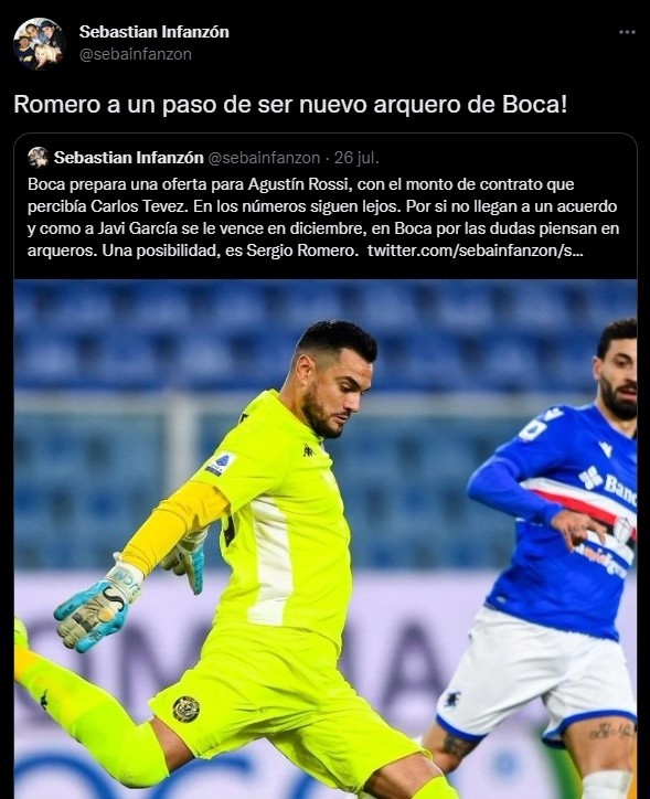 ¿Llega Romero?